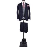 Clishe 12398 Yeleği Cift Taraflı Slimfit Takım Elbise/lacivert/46 Beden - 6 Drop - 46 / 6