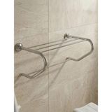 Clk Banyo Bella Paslanmaz Pirinç Destekli Raf Havluluk 50 cm - Banyo Havlu Askısı ve Düzenleyici Raf