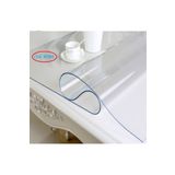 CLK Home 70x110 Kalın Şeffaf Pvc Plastik Silinebilir Muşamba Masa Örtüsü -2.4mm