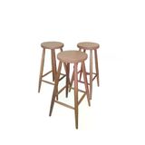 Clk Home Ham Ahşap Bar Taburesi 28 70 3 Adet Ahşap