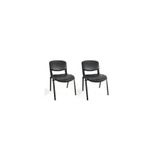 Clk Home Office Furniture & Desing Siyah Ofis Büro Bekleme Misafir Form Koltuğu Sandalyesi 2li Siyah