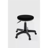 Clk Home Ofis Büro Tabure Dönebilir Döner Tekerli Tekerlekli Pistonlu Iner Kalkar Tabure Siyah