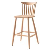 Clk Home Yıldız Bar Sandalye Cilasız Ham Ahşap