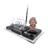 CLK Kişiye Özel Albert Einstein Biblolu Siyah Mermer Masa İsimlik Profesor Doçent Öğretmen Fizikçiler Için Ofis Masa İsimliği