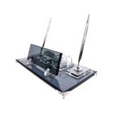 CLK Kişiye Özel Kristal Füme Gümüş Set Masa İsimliği Premium Şık Ofis Masa İsimlik