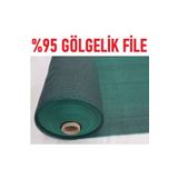 Clk Koyu Yeşil 1.5M X30 M Gölgelik File %95 Gölgeleme Filesi Bahçe Çit Örtüsü