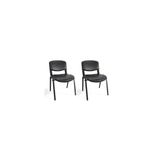 Clk Office Furniture & Desing Siyah Ofis Büro Bekleme Misafir Form Koltuğu Sandalyesi 2Li