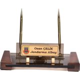 CLK Sublimasyon Bronz Kristal Asker Için Özel Tasarım Masa Isimlik