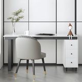 ÇLM328 Modern Dikdörtgen Çalışma Masası Mdf Üstlü Metal Ayaklı Çekmeceli - Çok Renkli - Belirtilmemiş