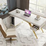ÇLM33240 Modern Mdf Çalışma Masası - Çok Renkli - Belirtilmemiş