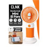 CLNK Dondurma Figürlü Tasarım 3 Kademeli Sessiz Mini El Masa Fan Vantilatör Turbo Üfleme Taşınabilir Fan