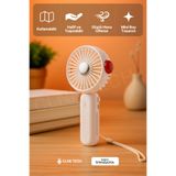 CLNK Katlanabilir Turbo Üflemeli Boyun Askılı Fan 3 Güç Kademesi Dayanıklı Mini El Masa Fanı Vantilatör