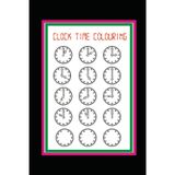 clock colouring for kids: sketchbook