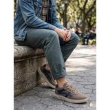 Clodi Premium Keten Dokulu Erkek Günlük Sneaker - Jean Kombin Dakırs Ayakkabı - Vizon