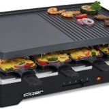 Cloer 6446 Raclette Izgara Alüminyum Basınçlı Döküm Plaka – İki Taraflı Kullanılabilir, 1200 W
