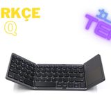 Cloody Touch Pro Katlanabilir Bluetooth Mini Klavye Türkçe Q Android/iOS