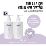Clooe 2'li Bebek Losyonu 250 ml - Organik Argan Yağı & Organik Zeytinyağı İçerikli - Vegan