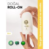 Clooe Doğal Roll On Unisex Ter Kokusu Önleyici (50ml) - Lekesiz, Fresh, Gözenek Kapatmaz