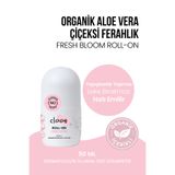 clooe Fresh Bloom Deodorant Roll-On Lekesiz, Fresh, Gözenek Kapatmaz, Karartma Yapmaz 50ml