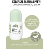 Clooe Saç Kolay Tarama Spreyi 150 ml - Dolaşıklık Açıcı - Organik Aloe Vera Içerikli - Durulanmayan Saç Bakımı