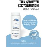 Clooe Talk Içermeyen Organik Sertifikalı Hassas Cilt Uyumlu Koruyucu ve Nemlendirici Çok Amaçlı Bebek Pudrası 150 gr - 150 Gram