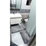 Closer Banyo Paspası Peluş - Antrasit - Gri