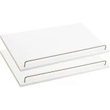 ClosetMaid SuiteSymphony Ahşap Ayakkabı Raf Seti, 63,5 cm için, Saf Beyaz/Saten Nikel, 2 Adet