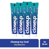 Closeup Icy Cool Ağız Bakım Suyu Etkili 4x50 ml Diş Macunu