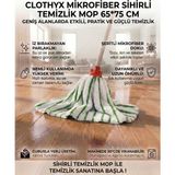 Clothyx Sihirli Mikrofiber Temizlik Mopu 65*75 1 Adet - Yeşil
