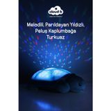 Cloud B Melodili Peluş Kaplumbağa Uyku Arkadaşı 29,5x20x10,5 cm (Mavi)