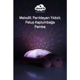 Cloud B Melodili Peluş Kaplumbağa Uyku Arkadaşı 29,5x20x10,5 cm (Pembe)