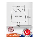 CloudParts Simfer 7309 Ankastre Fırın ile uyumlu Alt ısıtıcı Rezistansı (uyumluluğunu sorunuz)