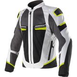 Clover Airjet-6 Korumalı Yazlık Motosiklet Montu Gri Siyah Sarı - XL - Gri - Siyah - Sarı
