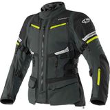 Clover Gts-5 Korumalı Motosiklet Montu Füme Sarı - 3XL - Füme - Sarı