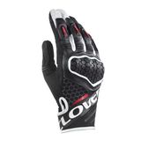 Clover Predator-2 Korumalı Motosiklet Eldiveni Siyah Beyaz Kırmızı
