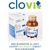 Clovit Köpekler Için Deri ve Tüy Sağlığı Takviyesi – Çinko, D Vitamini & Biotin 90 Tablet - Çok Renkli