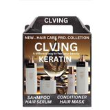 Clving Keratin Saç Bakım Serisi, Şampuan, Krem, Serum, Maske