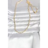 Cm 14K Gold Renk Çizgi Lazer Model 60 Cm Kadın Kolye -1492