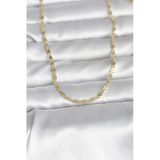 Cm 14K Gold Renk Çizgi Lazer Model 60 Cm Kadın Kolye 5886