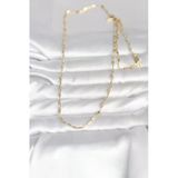Cm 14K Gold Renk İnce Ataç Zincir Model 60 Cm Kadın Kolye -1492