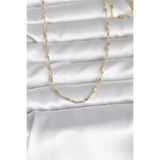 Cm 14K Gold Renk İnce Ataç Zincir Model 60 Cm Kadın Kolye - Ebj260207w39449