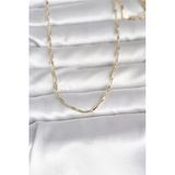 Cm 14K Gold Renk İnce Ataç Zincir Model 60 Cm Kadın Kolye - Tj-Bko10983