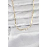 Cm 14K Gold Renk İnce Kuşgözü Zincir Model 60 Cm Kadın Kolye 5886