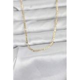 Cm 14K Gold Renk İnce Kuşgözü Zincir Model 60 Cm Kadın Kolye (Vice/1395)