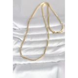Cm 14K Gold Renk Yılan Zincir Model 60 Cm Kadın Kolye -1492