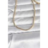 CM 14K Gold Renk Yılan Zincir Model 60 cm Kadın Kolye - EBJ260207W39461 BKO10995