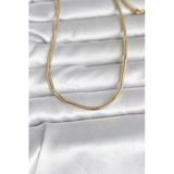 Cm 14K Gold Renk Yılan Zincir Model 60 Cm Kadın Kolye