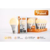 cm 15W 4000K Gün Işığı LED Ampul 5’li Paket E27 Duy Tasarruflu Uz