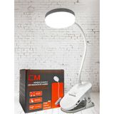Cm 3 Işık Modlu Led Masa Lambası Mandallı, Usb Şarjlı, Taşınabilir Beyaz