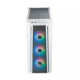 Cm Masterbox 520 Beyaz Tempered Glass Argb 4X120mm Fanlı, Mesh Ön Panel Pencereli Midtower Kasa Mb520-Wgnn-S03